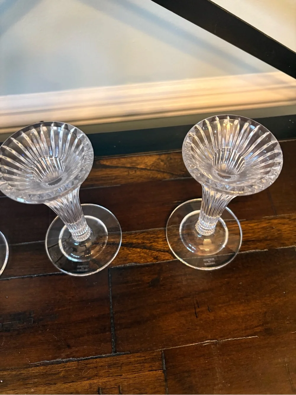 Marquis by Waterford Crystal Candle Holders - Set of 3